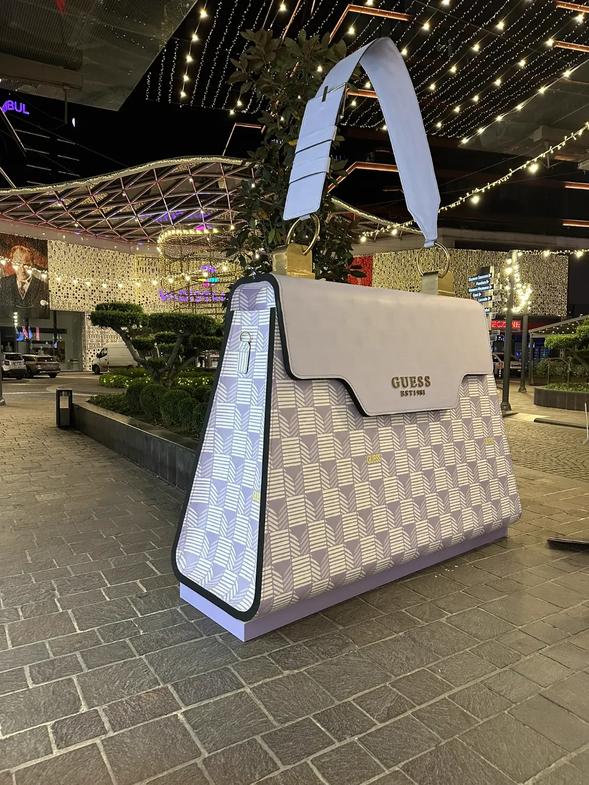 Large bag-shaped custom advertising object