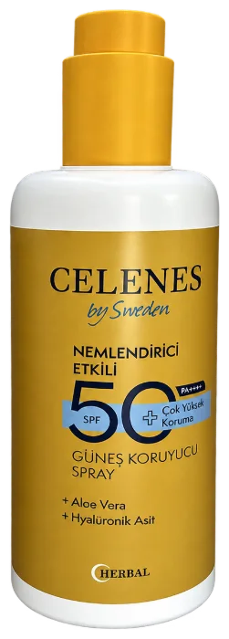 Celenes güneş koruyucu sprey reklam dummy